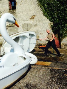 Swan Pedal Boats - one of the family friendly attractions at Westport House
