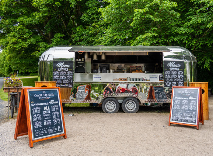 The Toastie Food Truck is located at The Coach House, Westport House in Mayo