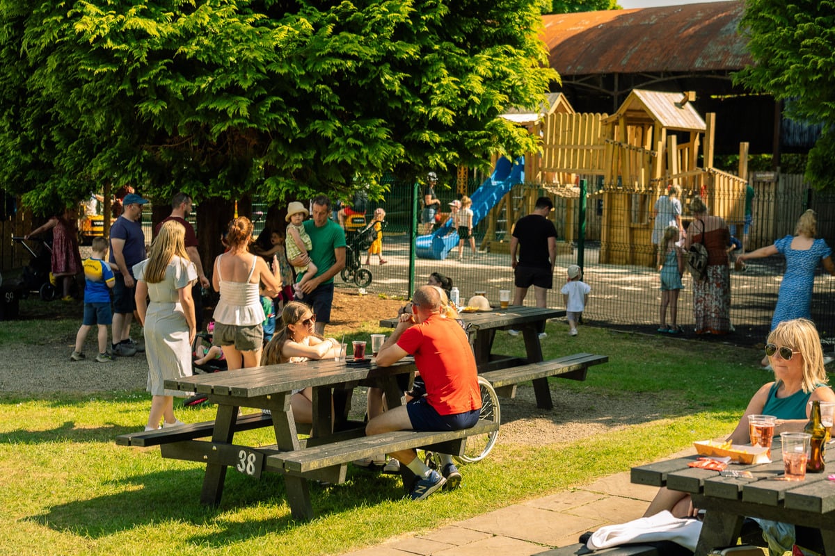 Crowds enjoying a sizzling BBQ and top-class tunes at Gracy's, Westport House