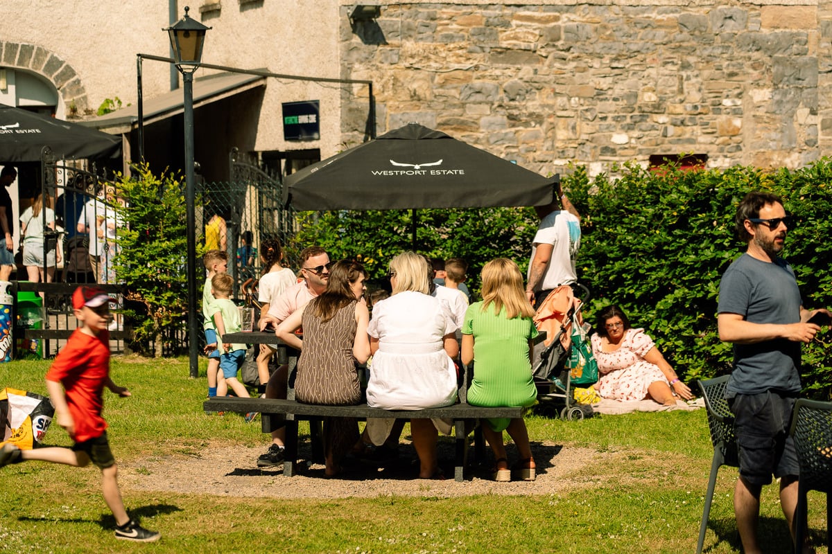 Crowds enjoying a sizzling BBQ and top-class tunes at Gracy's, Westport House