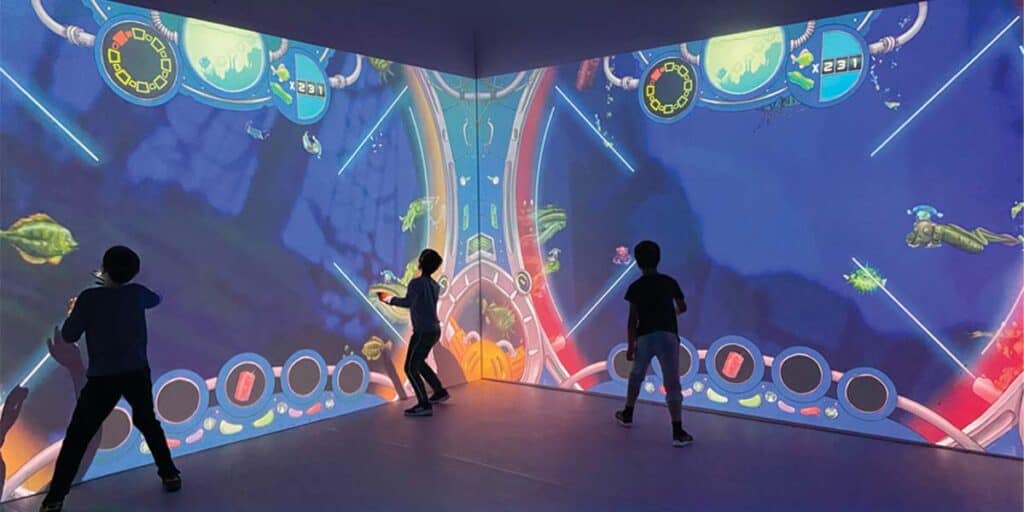You become the 'joy-stick' as you experience a life-sized video game
