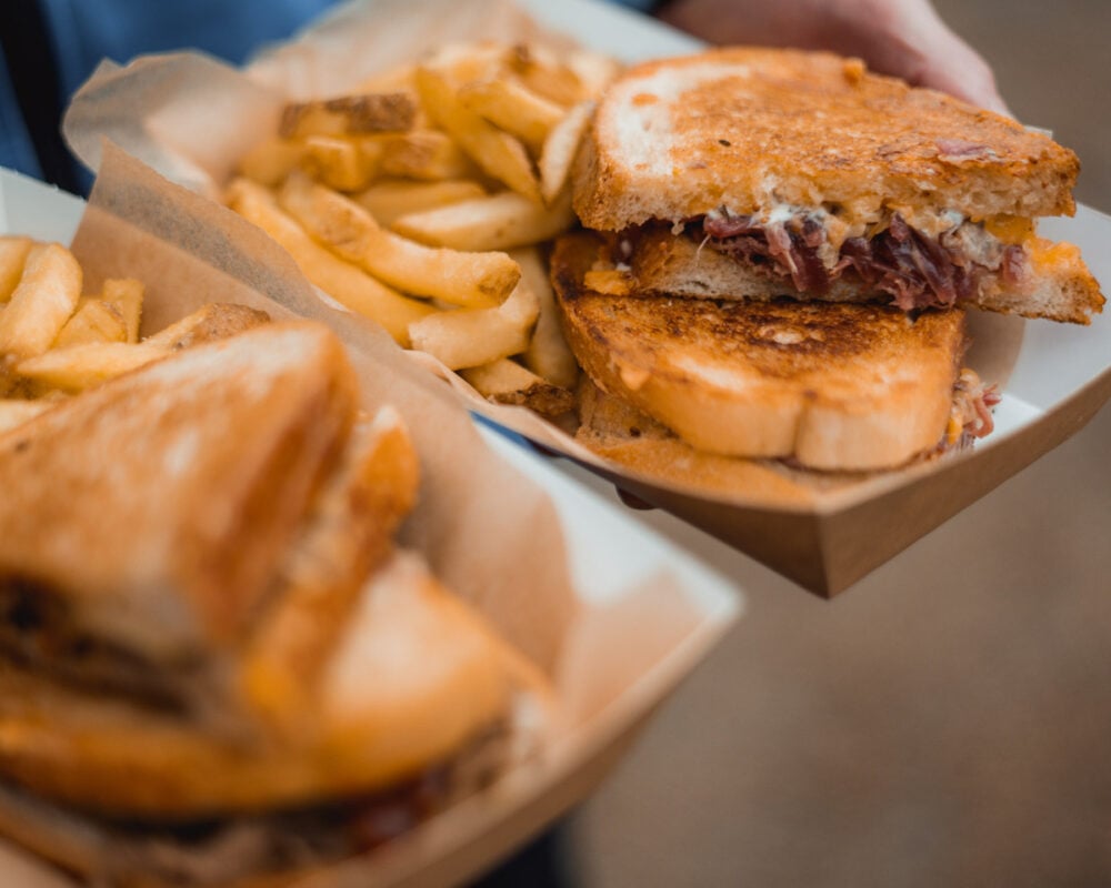 Delicious gourmet toasties at the Toastie Food Truck at Westport House