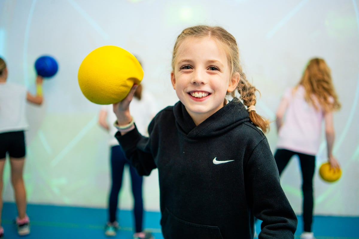 Children enjoying a birthday party at The Interactive Gaming Zone, Westport House 