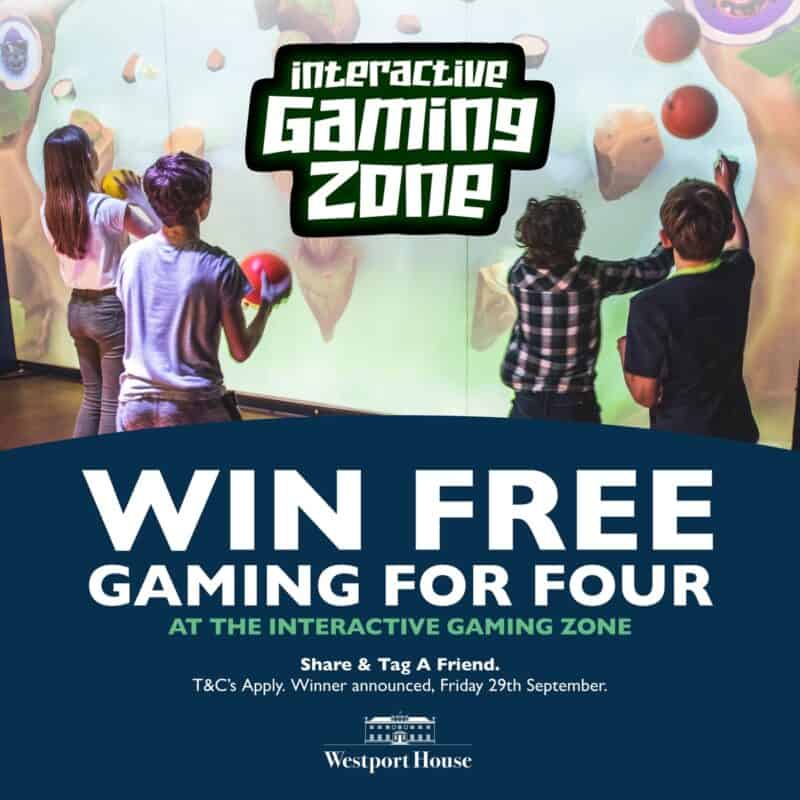 Win a FREE Gaming Session for 4 at the Interactive Gaming Zone Westport