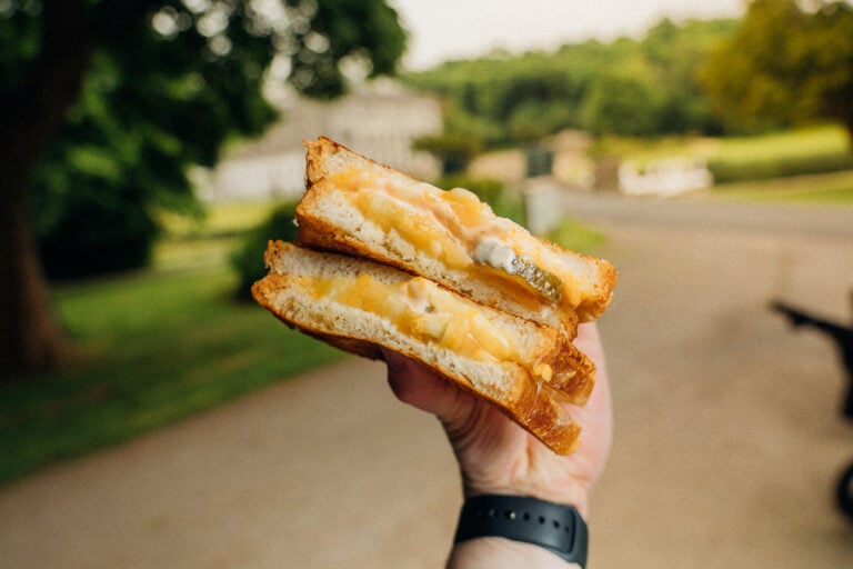 The Classic 3 Cheese sourdough toastie served at The Oak Door, Westport House