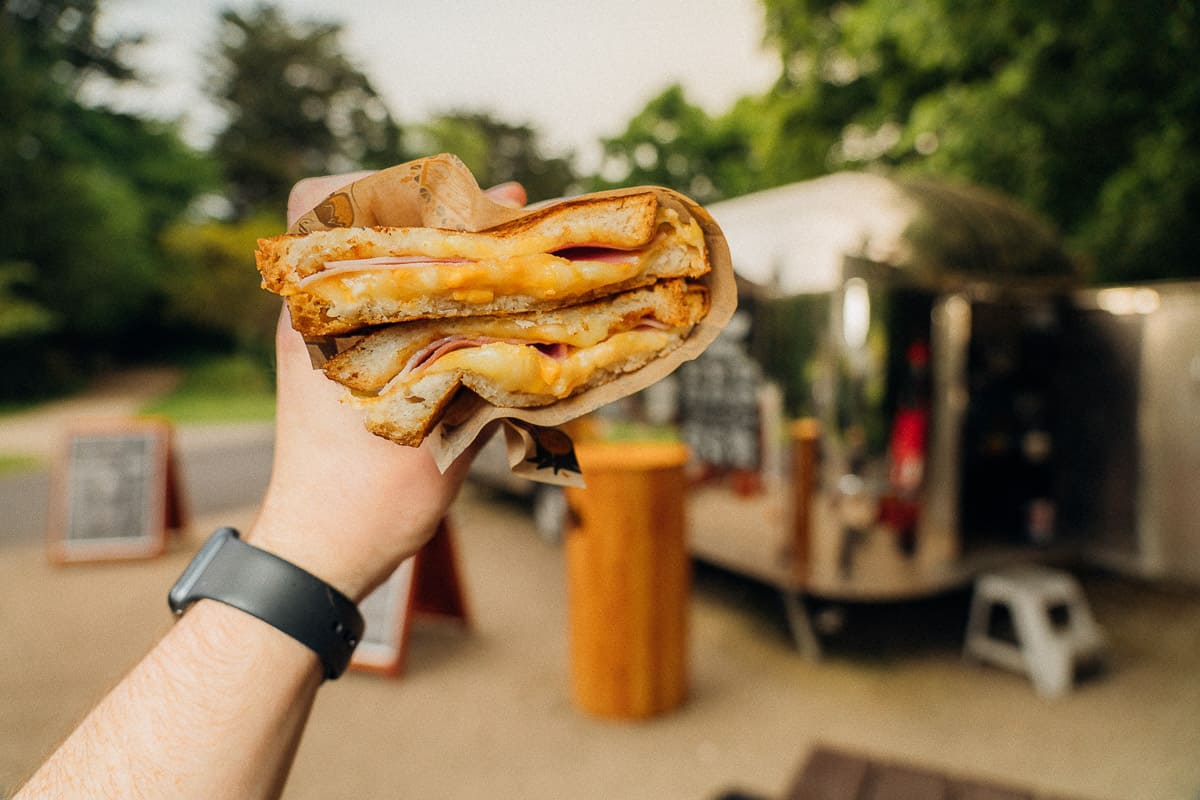 You can't go wrong with The Traditional sourdough toastie at the Toastie Food Truck 