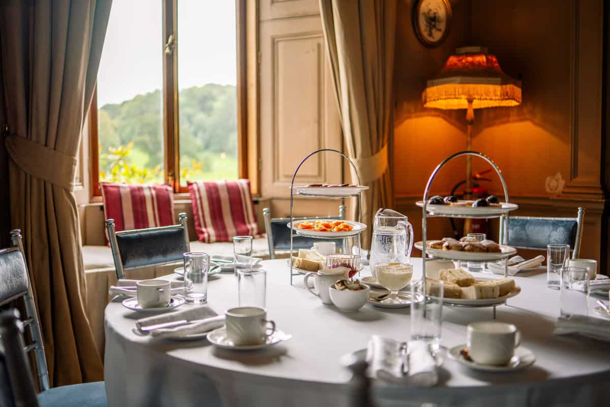 Enjoy a delicious Afternoon Tea while overlooking our beautiful gardens 