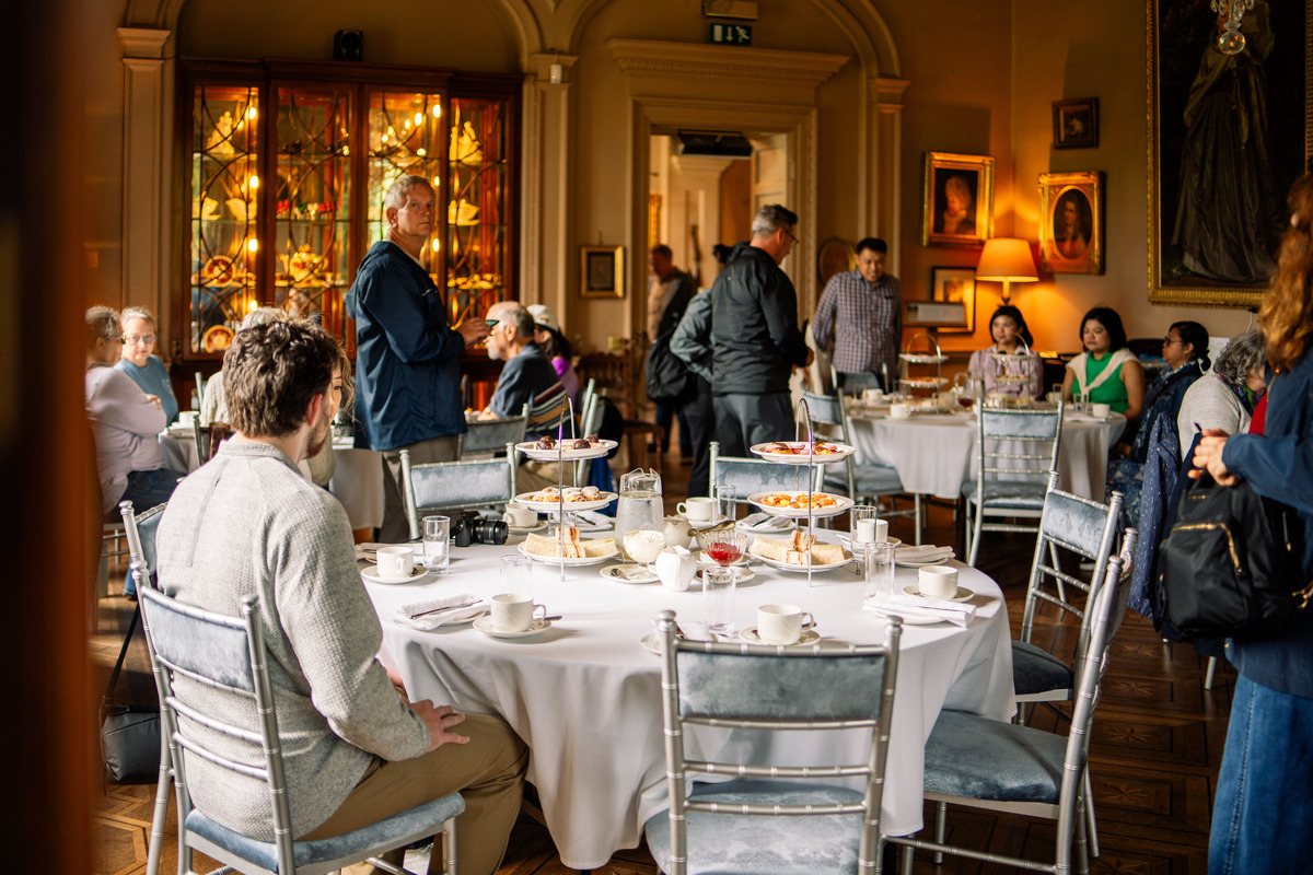 A group enjoying Afternoon Tea at Westport House 