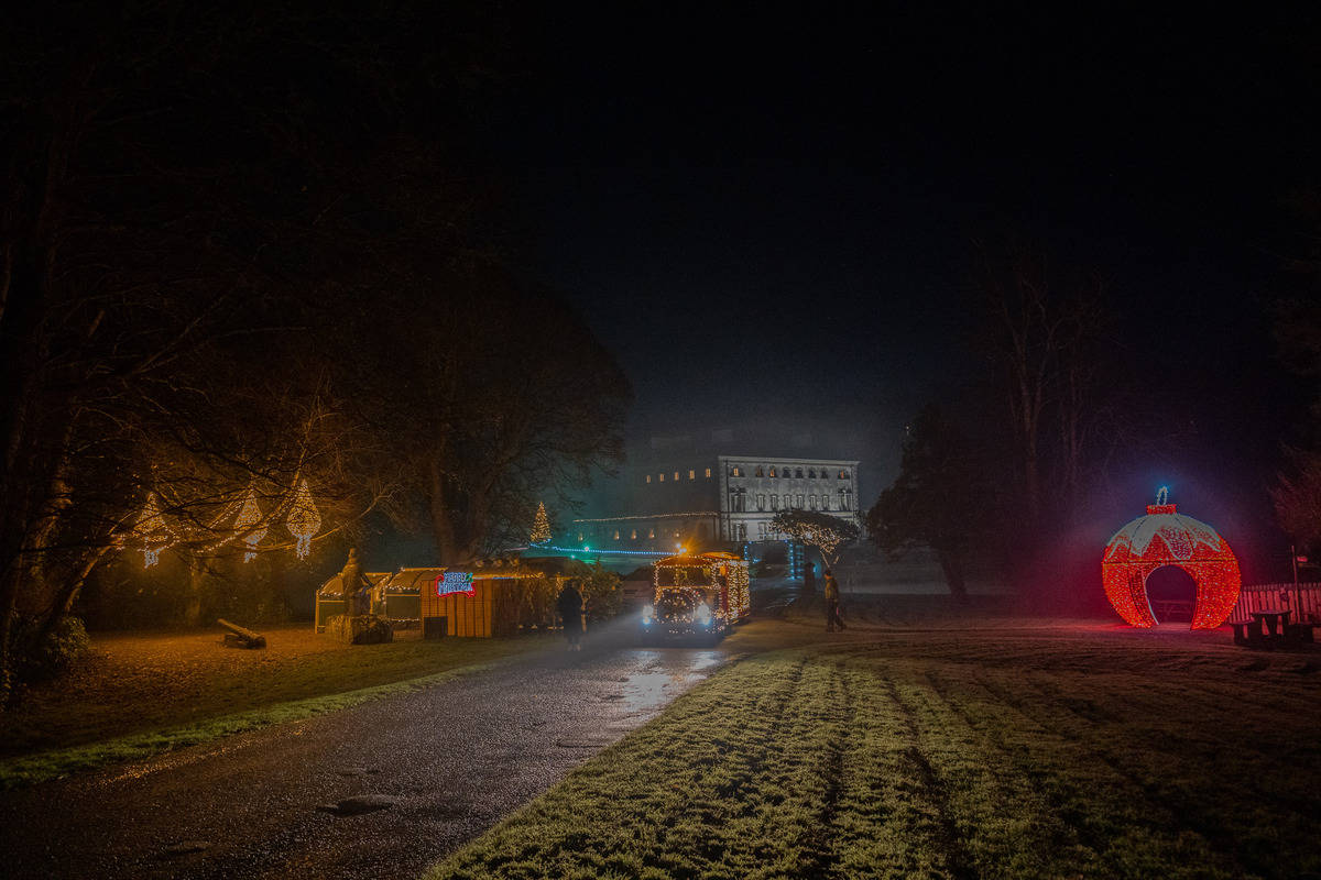 Take a winter stroll through the festive grounds of Westport House