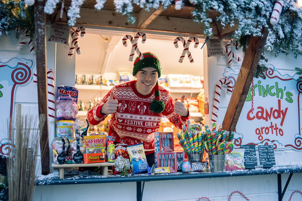 Stop by the Grinch's Candy Grotto at Westport House.