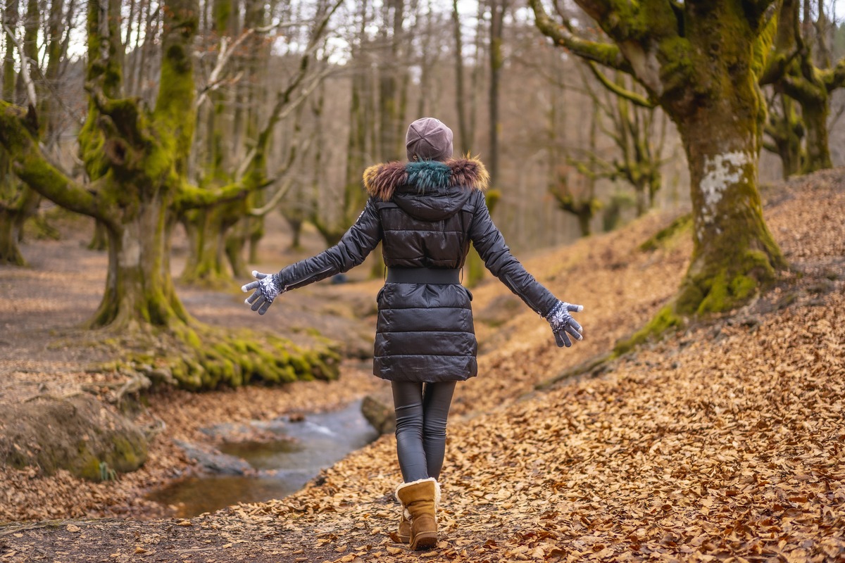 A winter walk provides an opportunity to clear your mind and reduce stress levels.