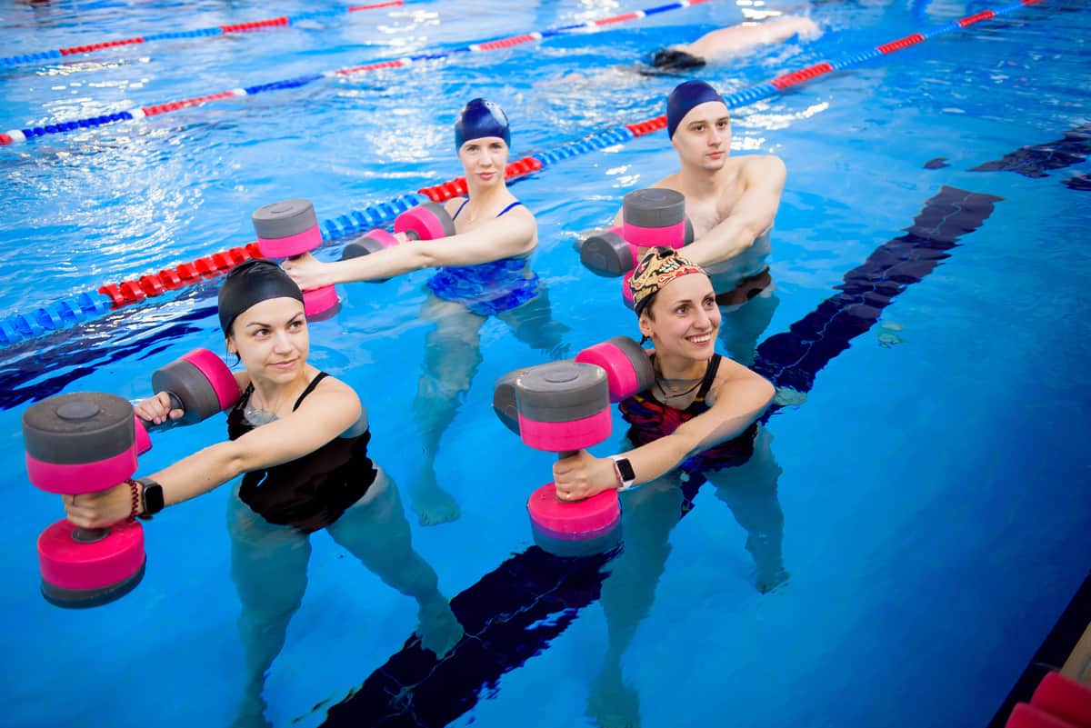 Aqua fit classes Westport are a gentle but effective from of exercise 
