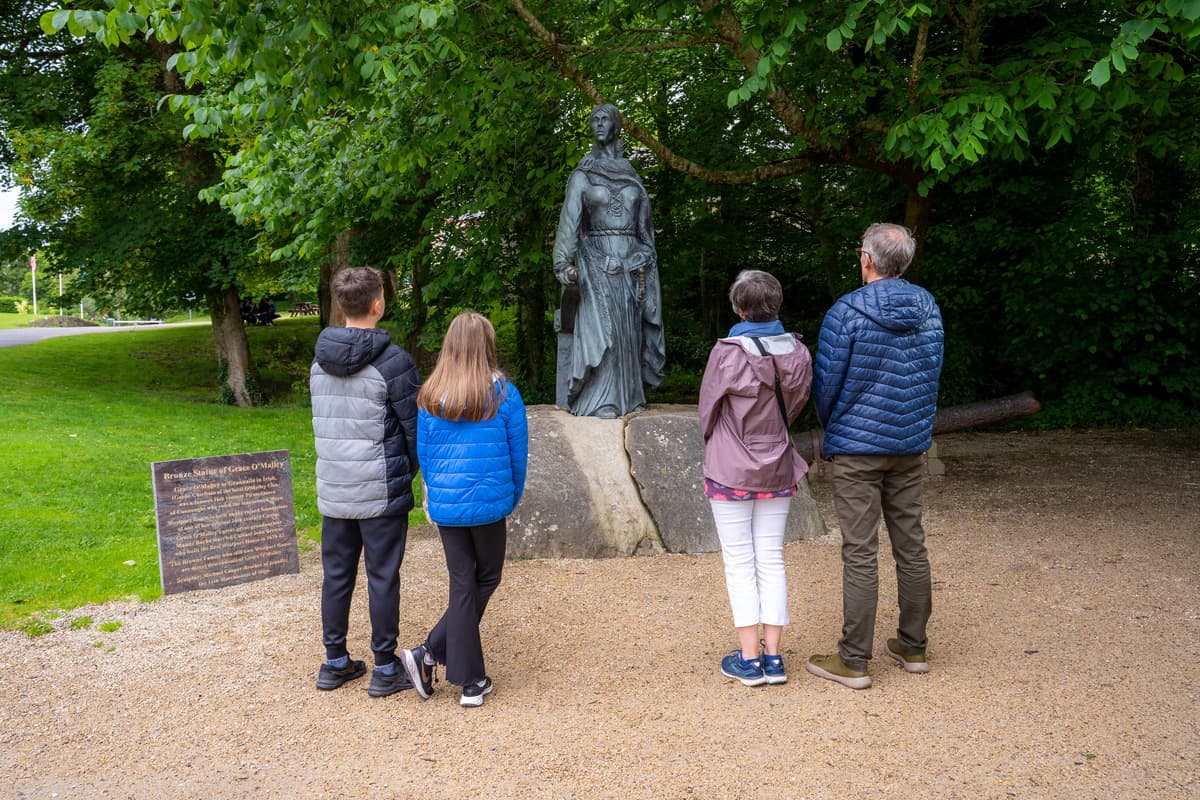 Discover the statue of 16th century Pirate Queen Grace O’Malley at Westport House