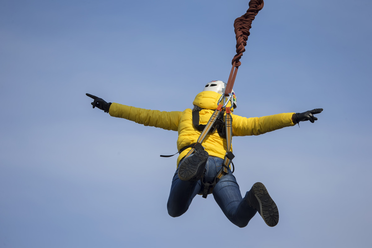 Your students will unleash their inner stunt man with our Quick Flight platform jump