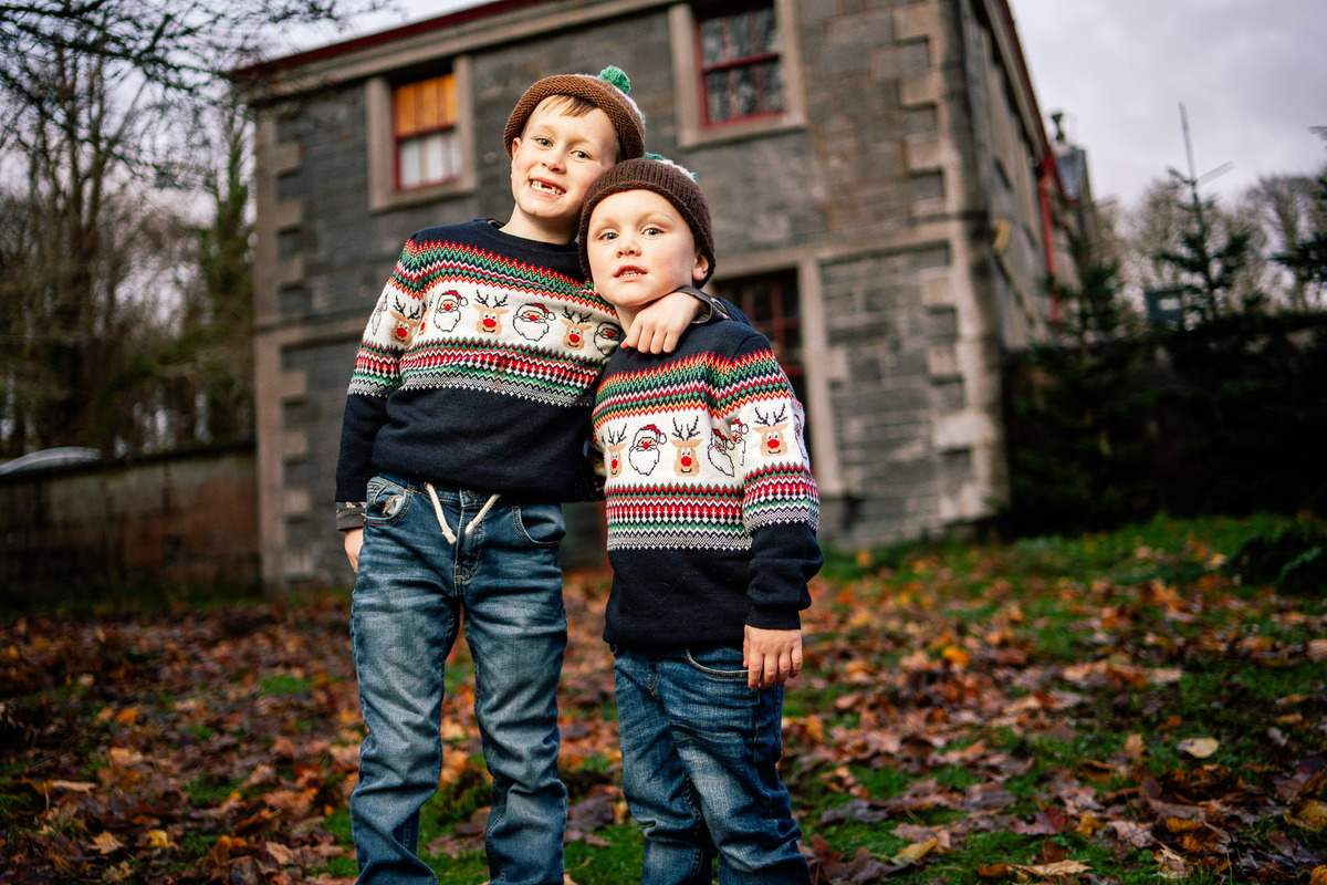 Children enjoying the festive atmosphere at Westport House 