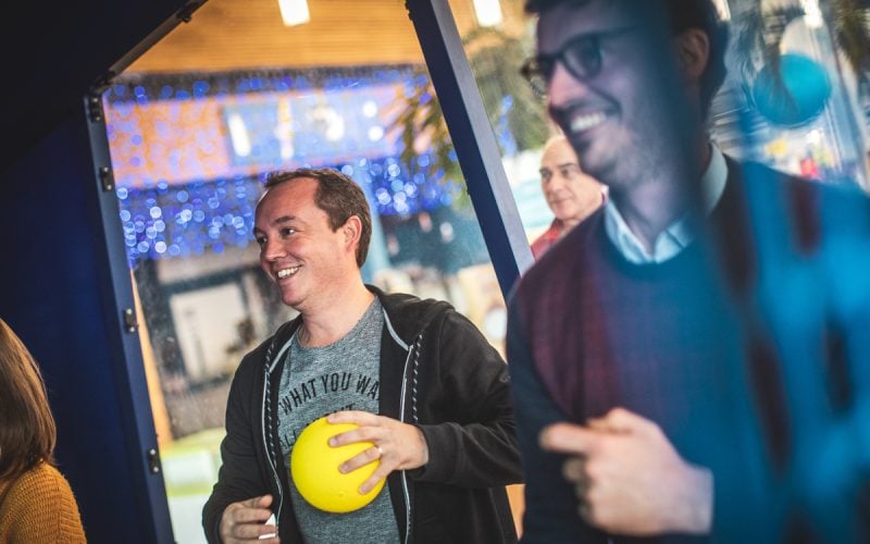 Players at the Interactive Gaming Zone Westport